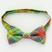 Bow Tie, Poly silk dupion, READY TIED, Buchanan Tartan